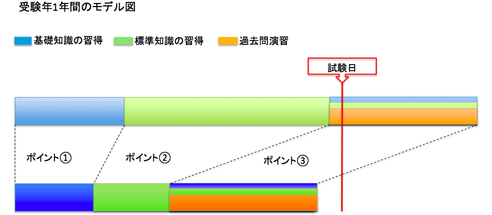 最大効率を実現した大学受験ネット学習塾のモデル図